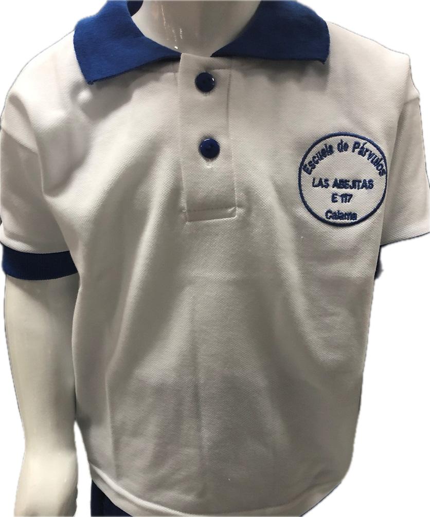 Polera Con Cuello Manga Corta Abejitas