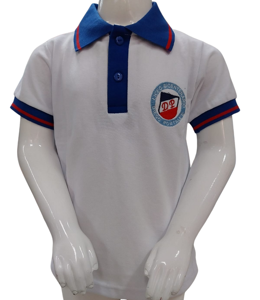 Camisero Manga Corta Blanca Diego Portales