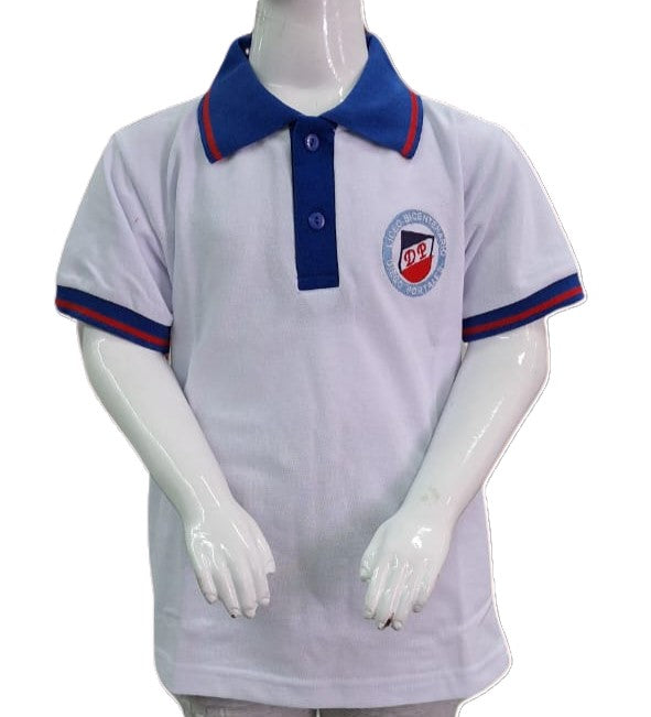 Camisero manga corta blanco Colegio Diego Portales