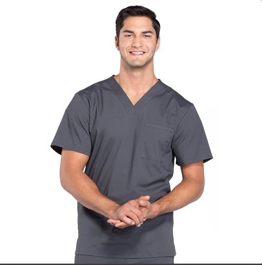 Polera Clinica Hombre Color Gris